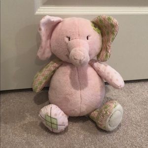CoCalo Plush Pink Elephant Coin Bank